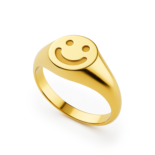 Печатка Smile з позолотою